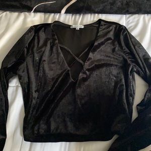 Black crop top